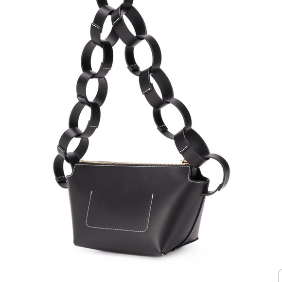 Frenzlauer Bowl Black Leather Shoulder Bag - Picture 8 of 10